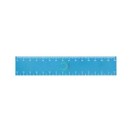 15cm Budget Ruler - Cyan